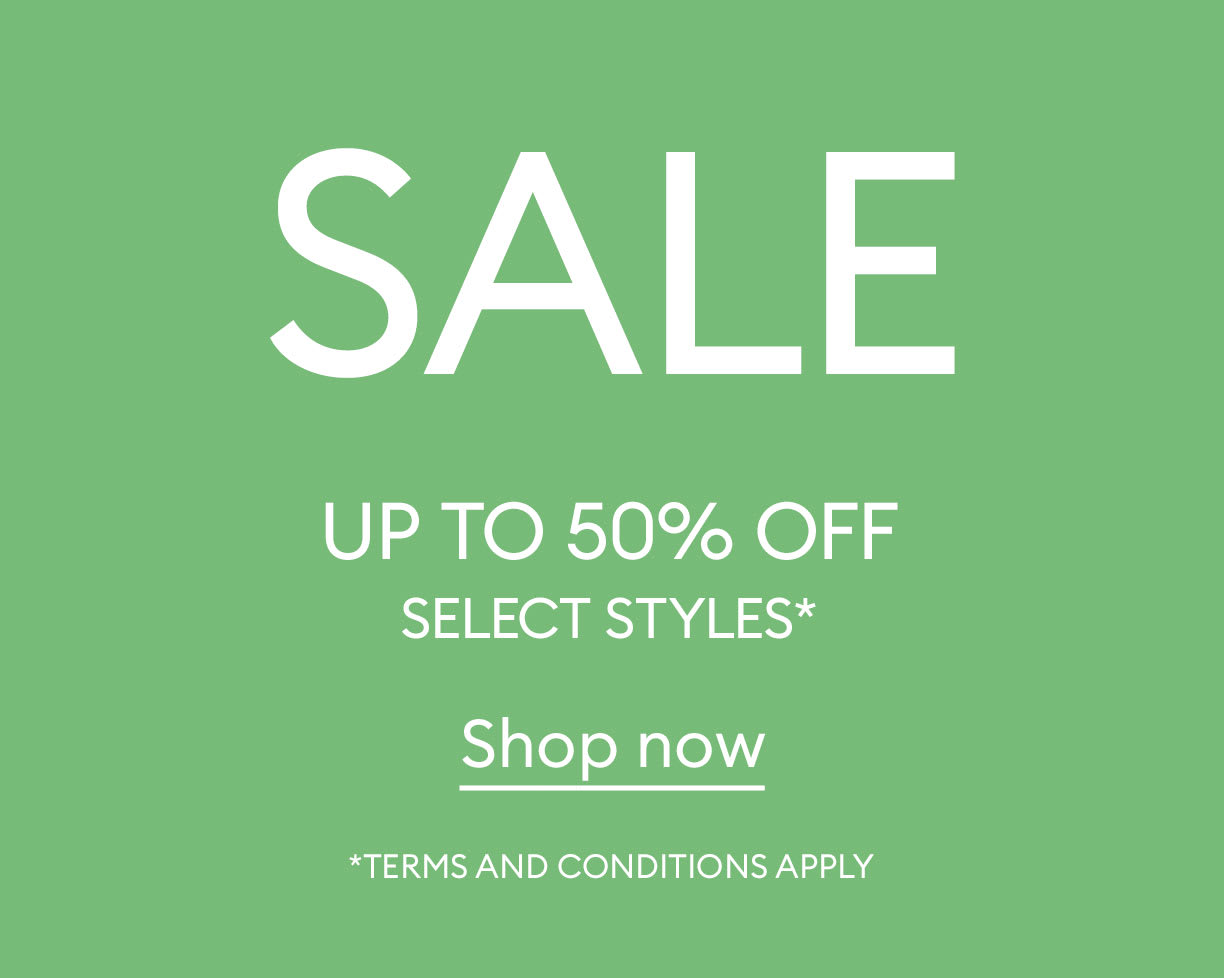 Up to 50% off select styles*