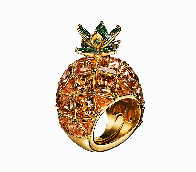 Swarovski pineapple ring