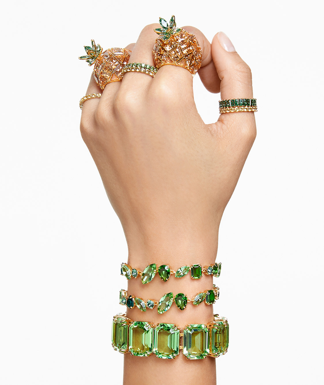 Zelené křišťálové náramky Swarovski