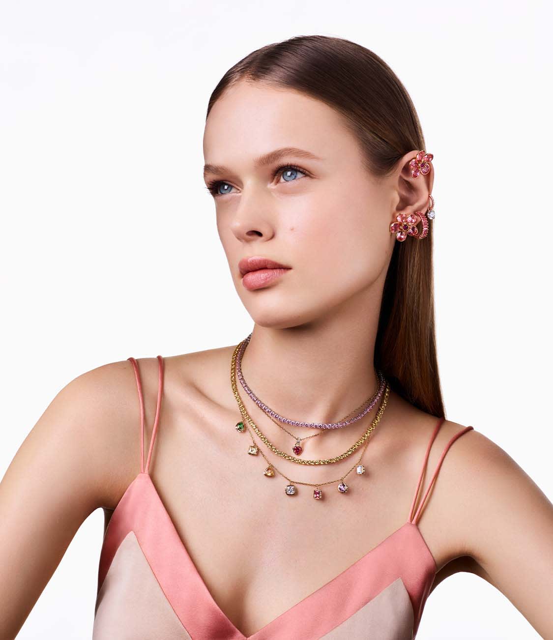 Šperky Swarovski s růžovými křišťály