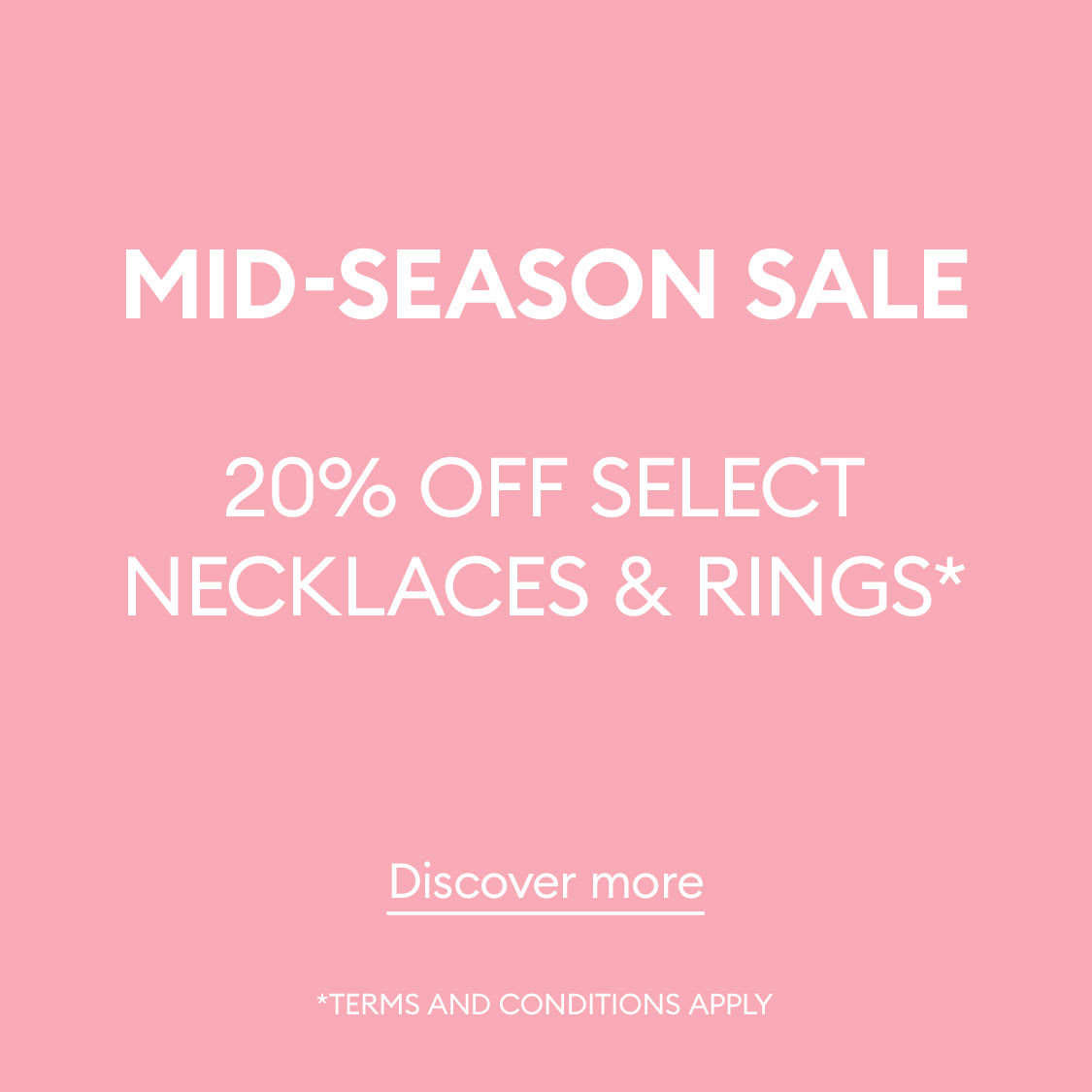 Swarovski mid-season sale 20% off select styles*
