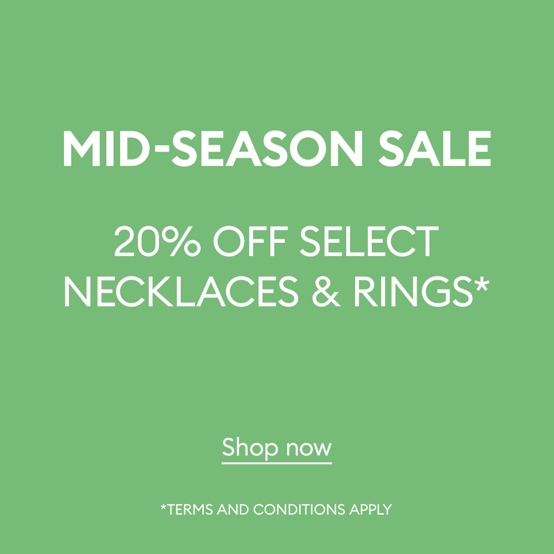 Swarovski mid-season sale 20% off select styles*