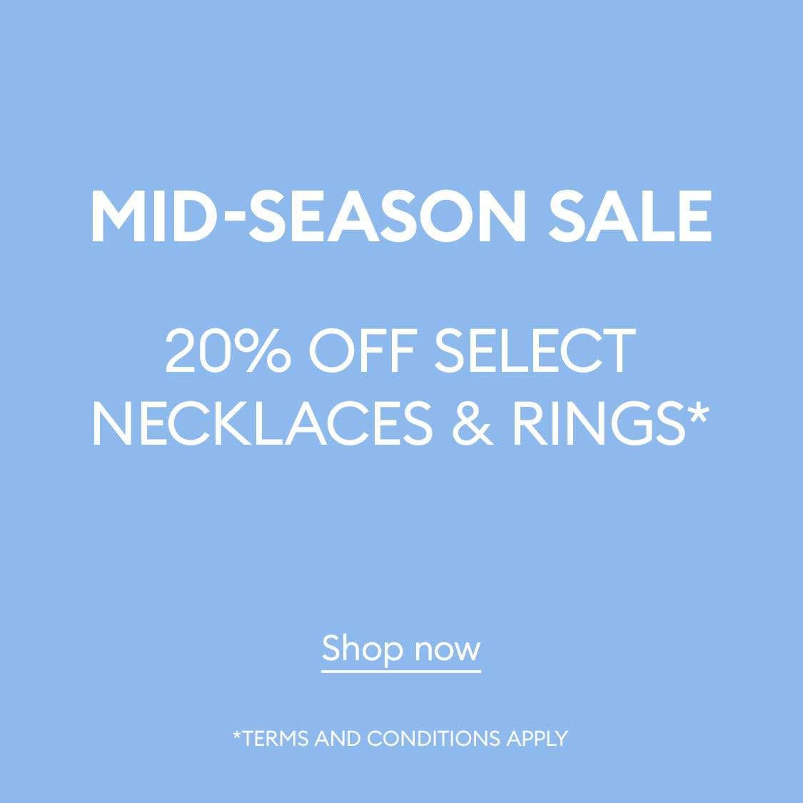 Swarovski mid-season sale 20% off select styles*