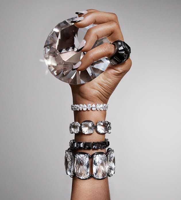 Naskládané náramky Swarovski