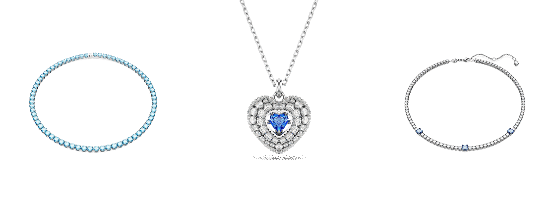 Šperky Swarovski s modrými křišťály
