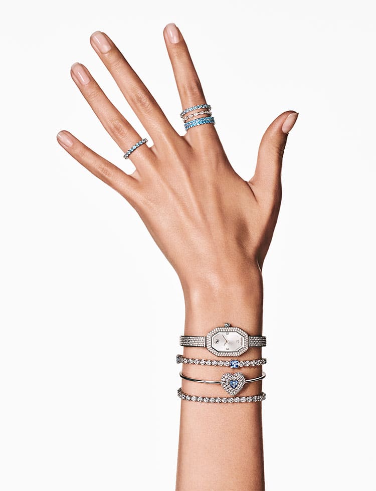 Swarovski wristwear stack