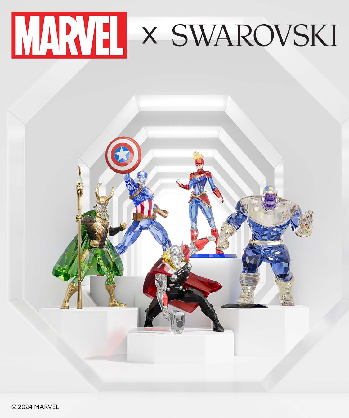 Figurky Marvel x Swarovski