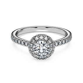 Eternity ring, Laboratory grown diamonds 0.8 ct, 14K white gold