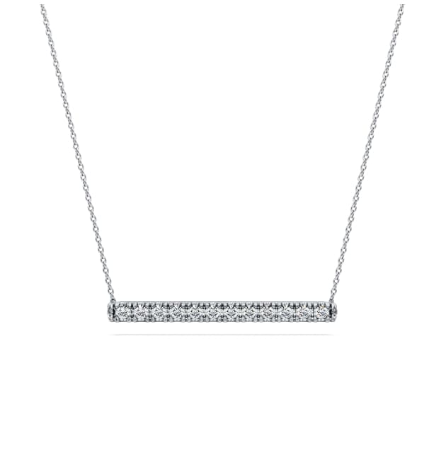 Eternity pendant, Laboratory grown diamonds, 0.5 CT, 14k white gold