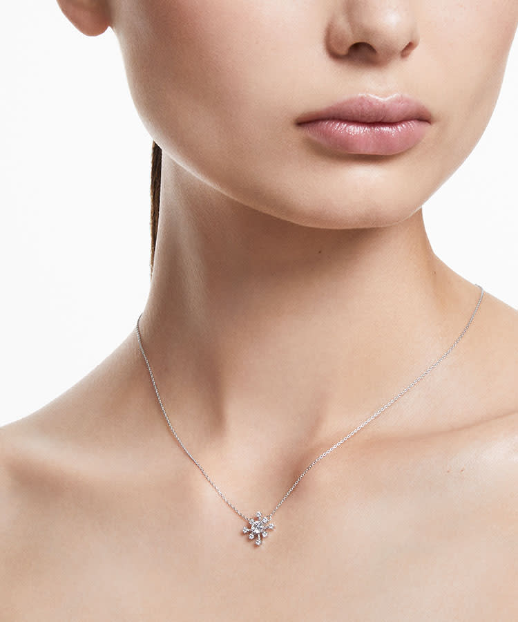 Galaxy pendant, Laboratory grown diamonds 0.5 ct tw, 14K white gold