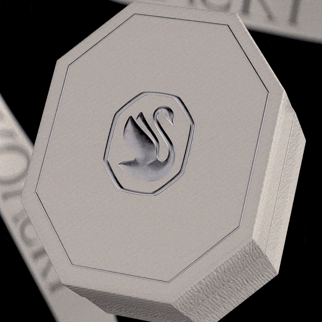 Swarovski white gift box