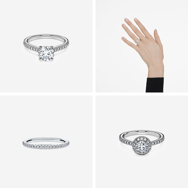 Swarovski Created Diamonds engagement rings