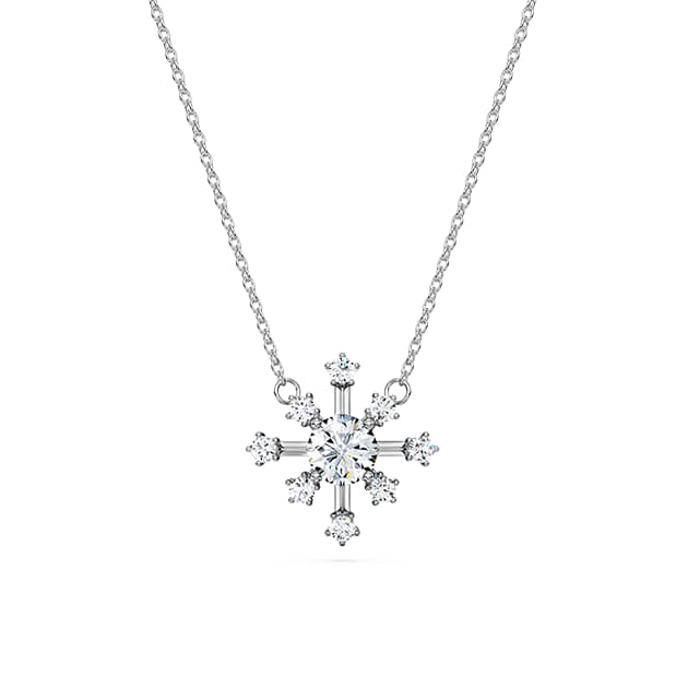 Galaxy pendant, Lab-grown diamonds 0.5 ct tw, Round cut, 14K white gold