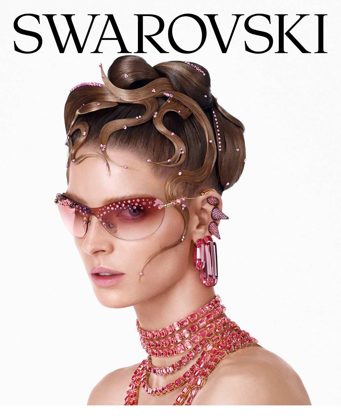Abby Champion wearing pink Millenia Jewelry