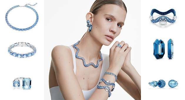 Modré šperky Swarovski