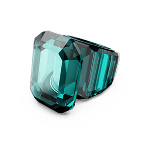 Lucent cocktail ring, Octagon cut, Green