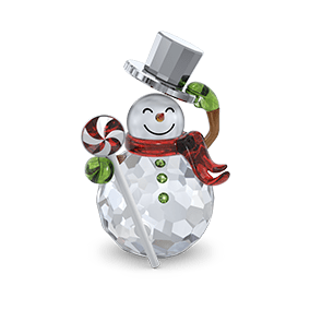 Jolly snowman figurine
