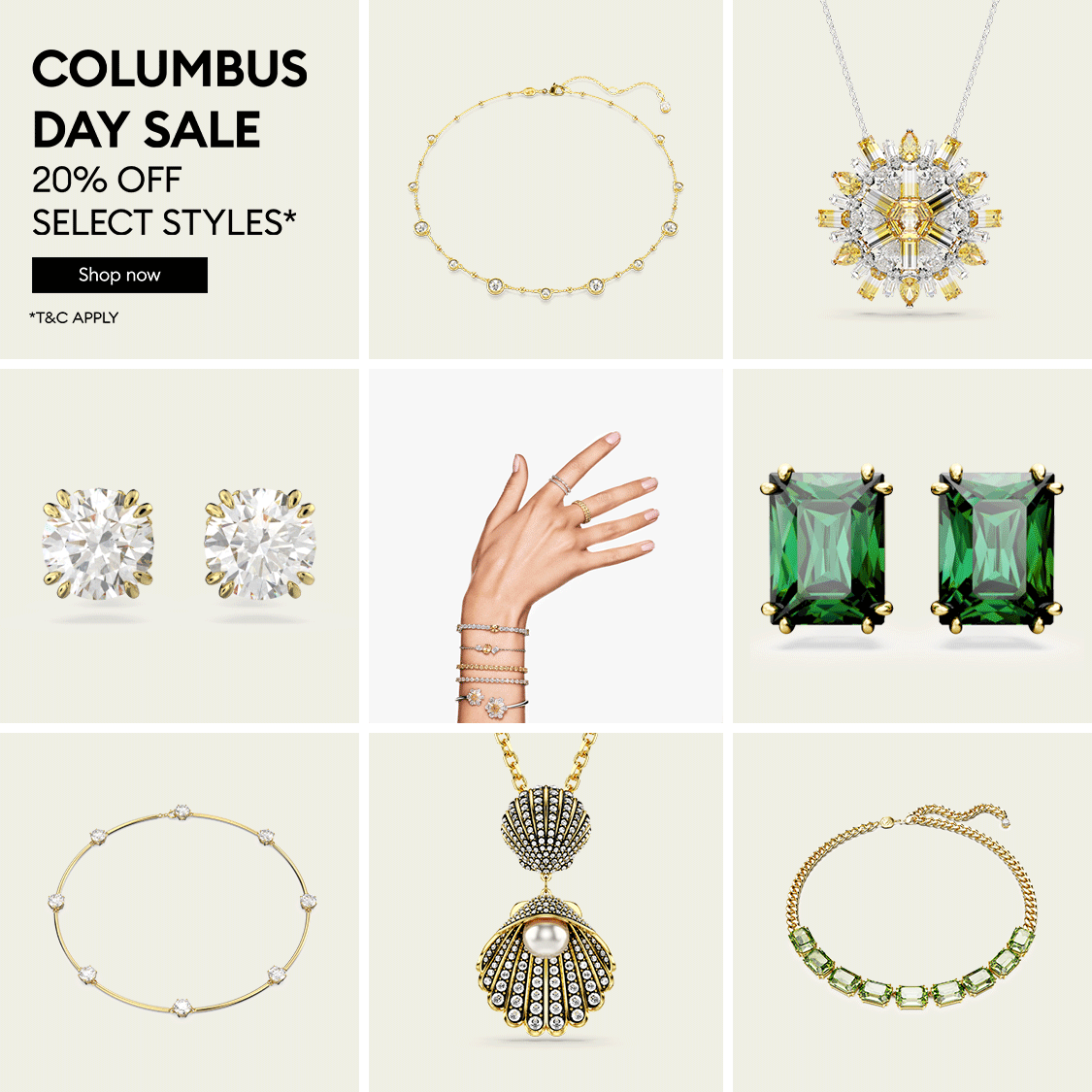 Swarovski Columbus Day Sale