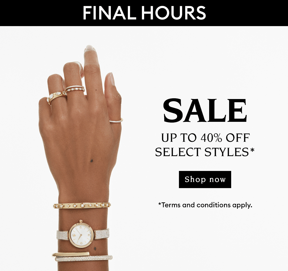 Swarovski Sale, up to 40% off select styles*