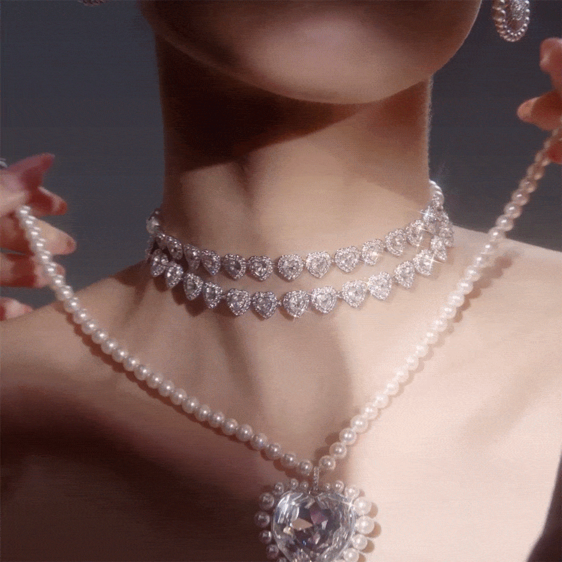 Ariana Grande x Swarovski Capsule collection necklaces