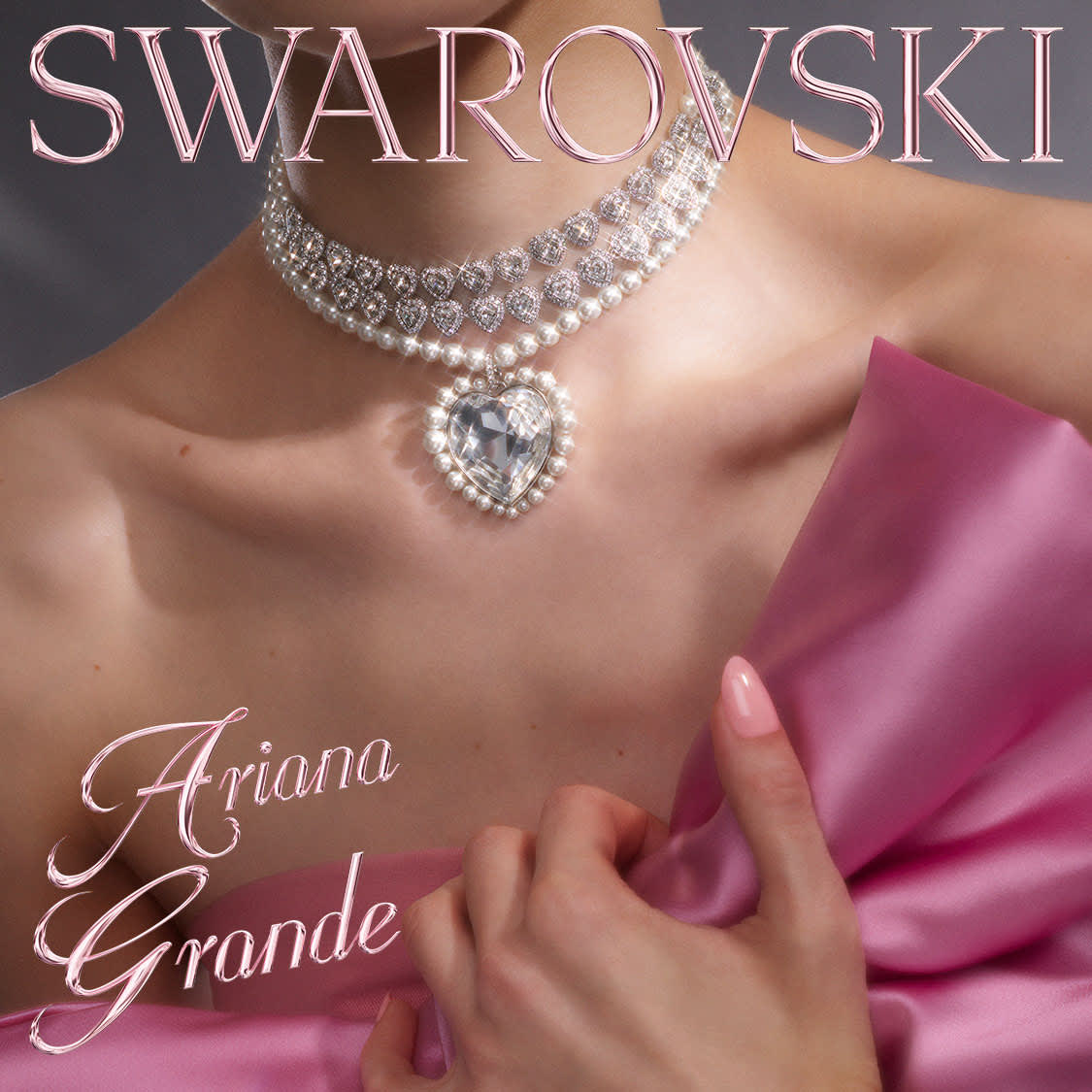 Ariana Grande x Swarovski Capsule collection on model