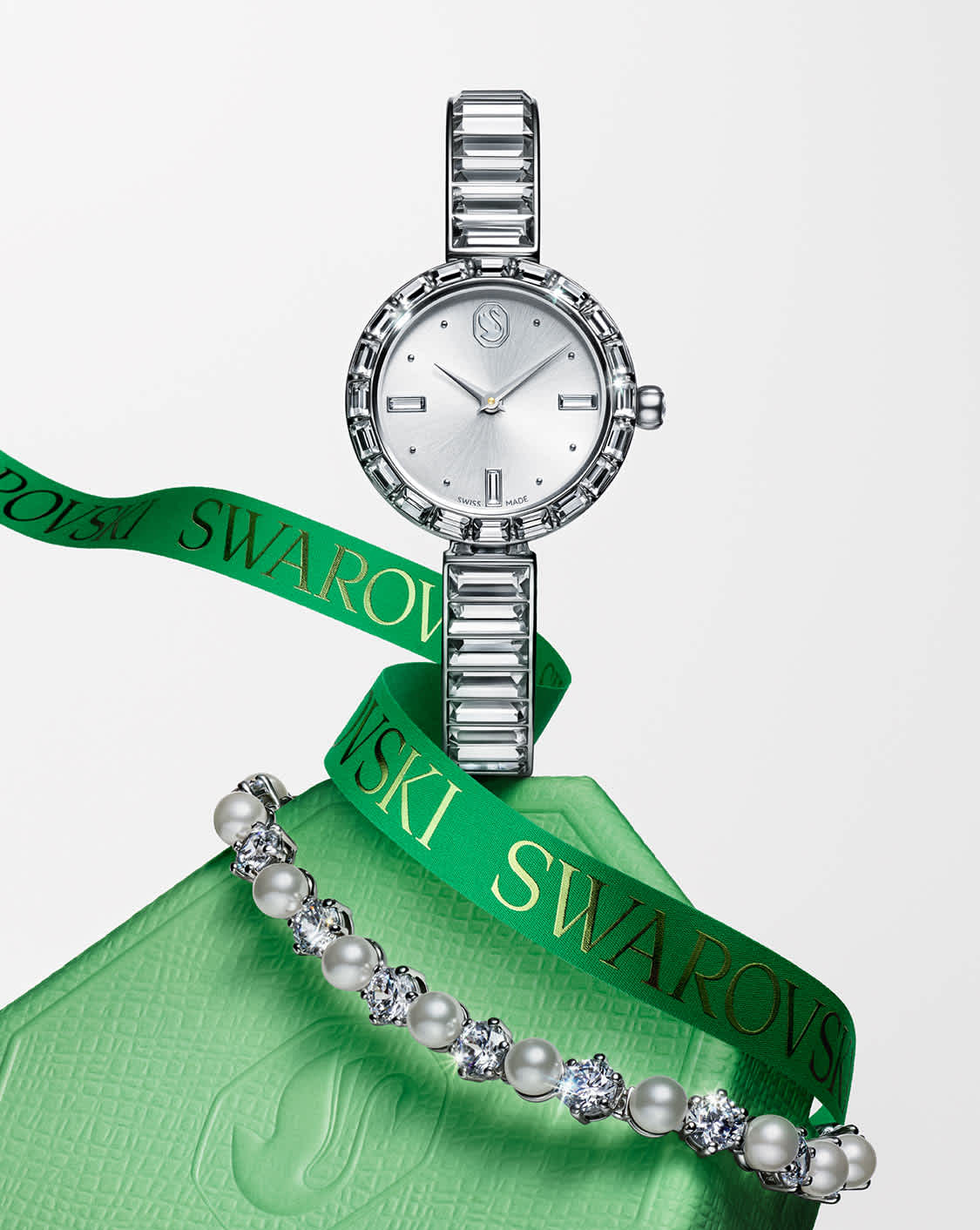 Swarovski Matrix watch and Constella bracelet
