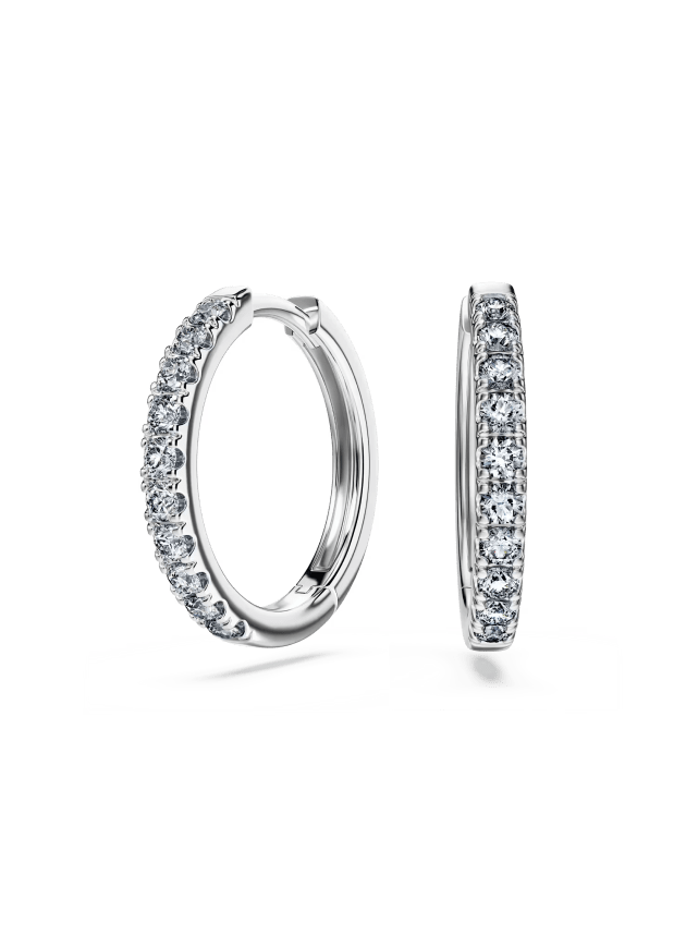 Eternity hoop earrings