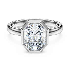 Octagon bezel ring