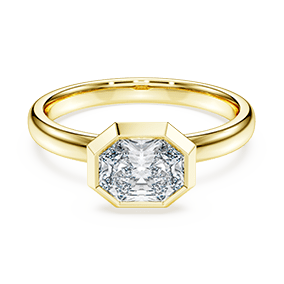 Octagon bezel ring