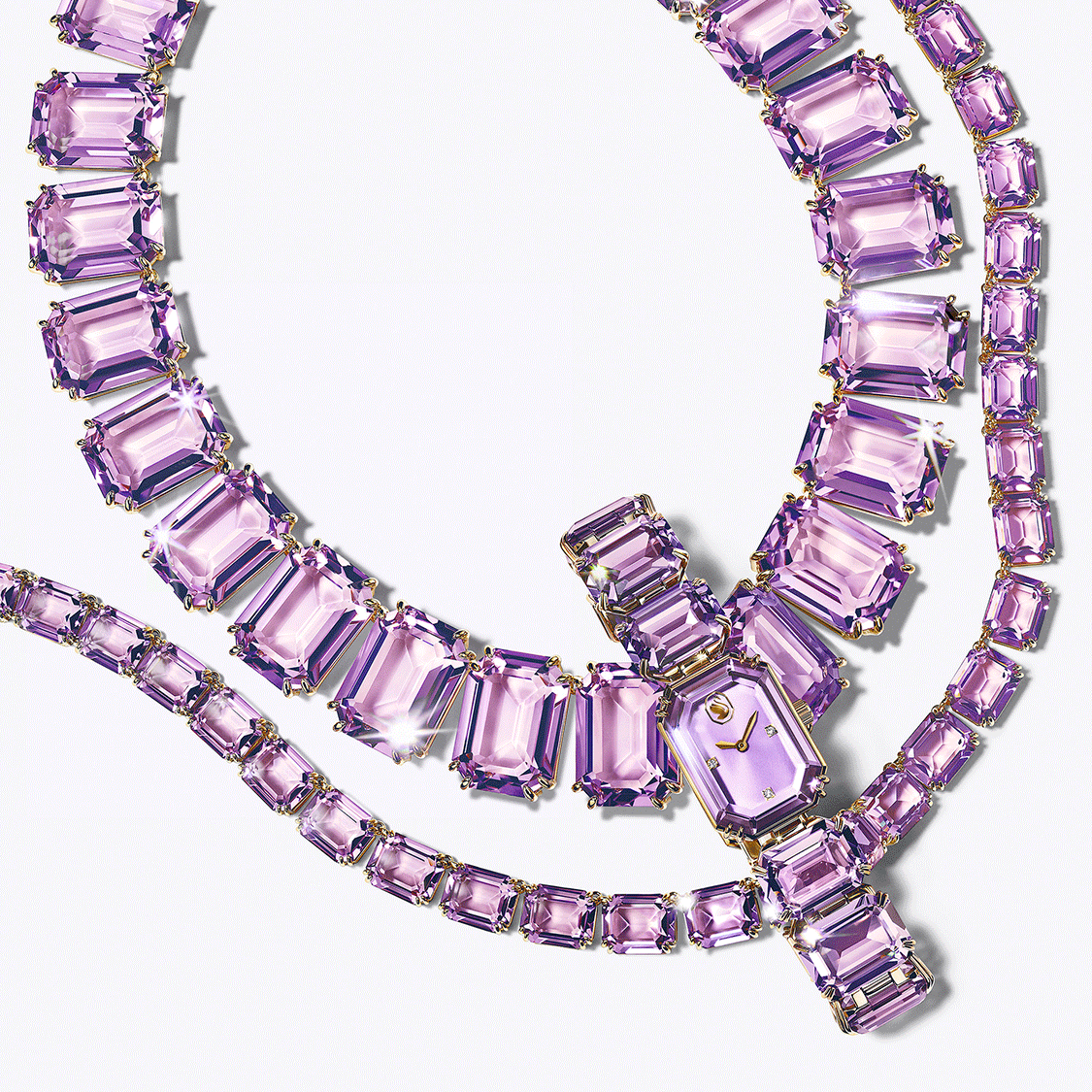 Swarovski Millenia in a purple shade