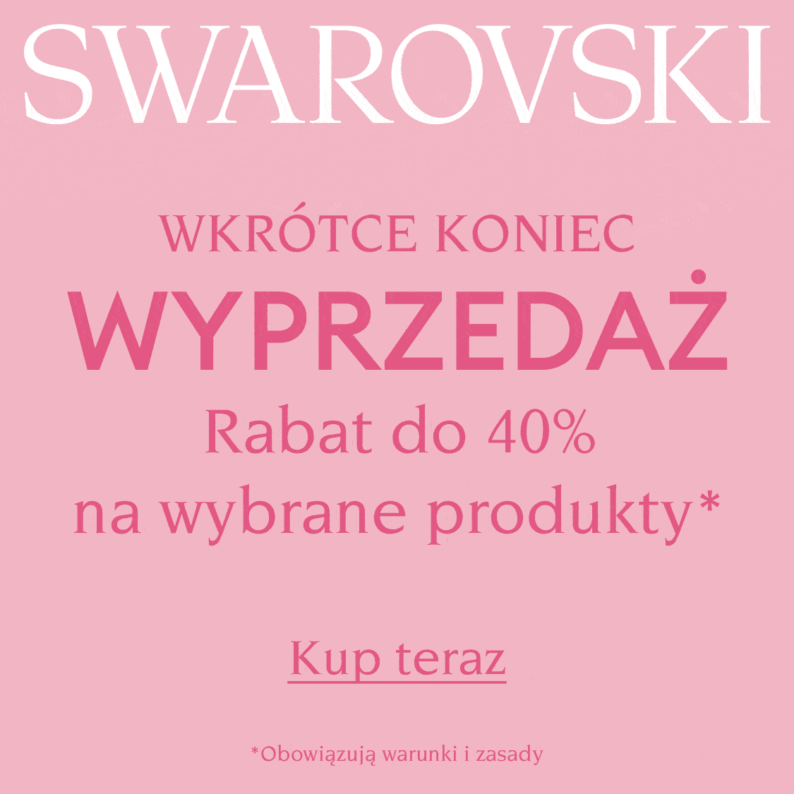 Wyprzedaż: rabat do 40% na wybrane produkty wkrótce się kończy*