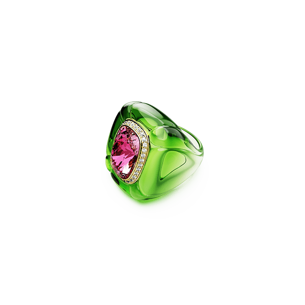Koktejlový prsten Dulcis, výbrus cushion, vícebarevný