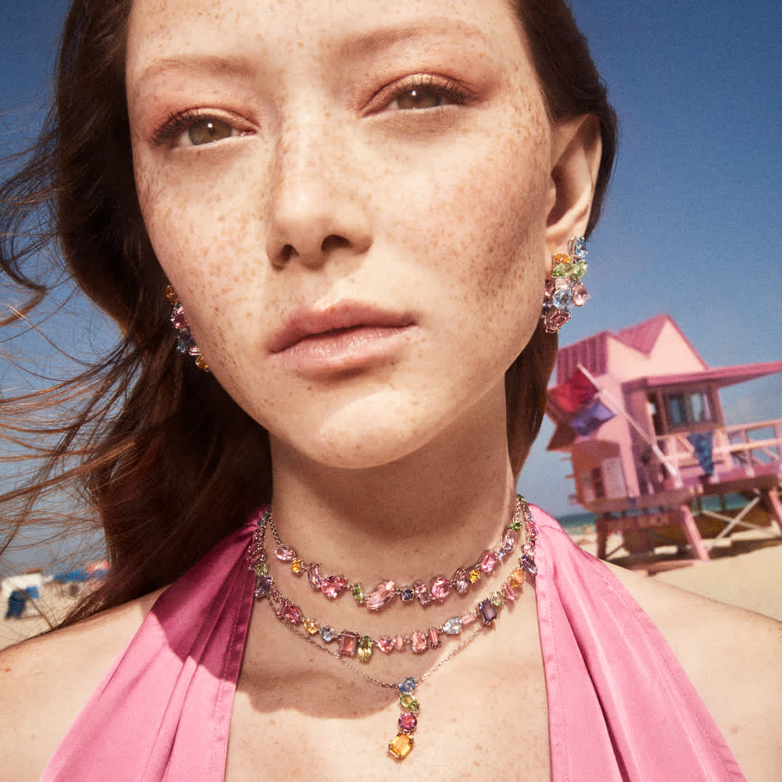 Model wearing Gema jewellery