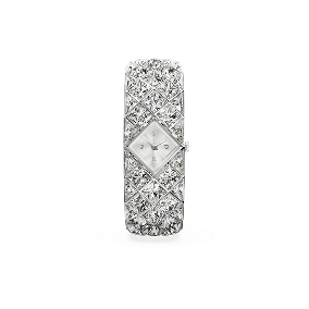 Hodinky Curiosa bangle, křišťálový náramek, stříbrný odstín, nerezová ocel