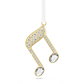 Holiday Magic Double Music Note Ornament