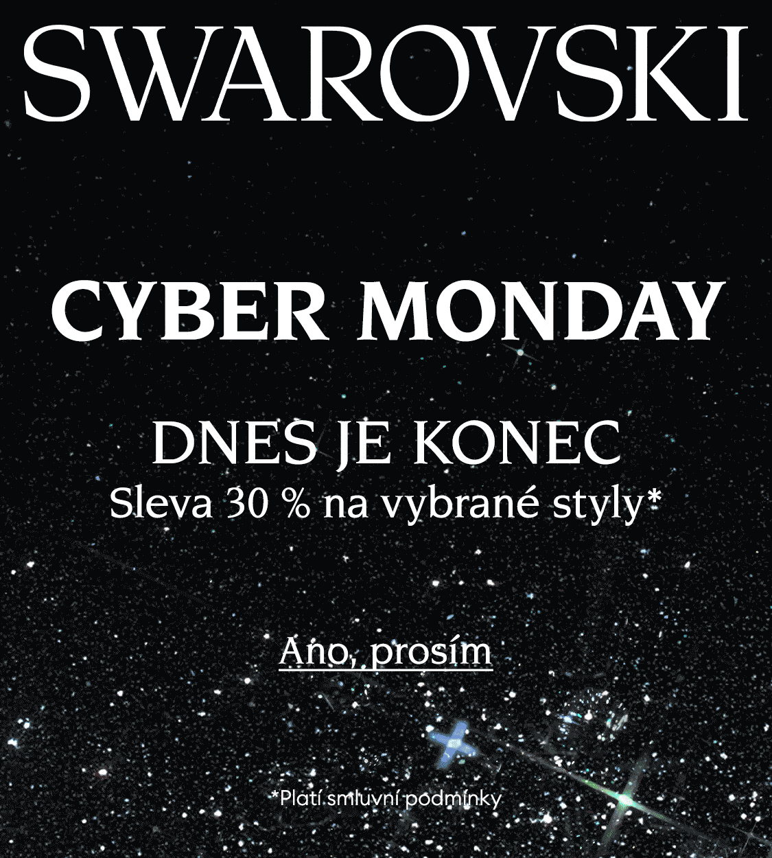 Swarovski Cyber Monday brzy končí