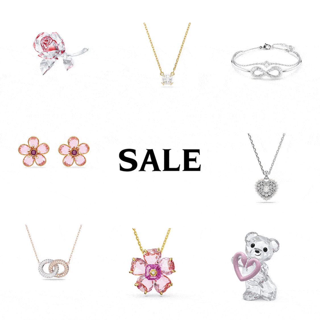 Selection of Swarovski sale jewellery