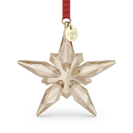 Gold tone crystal ornament