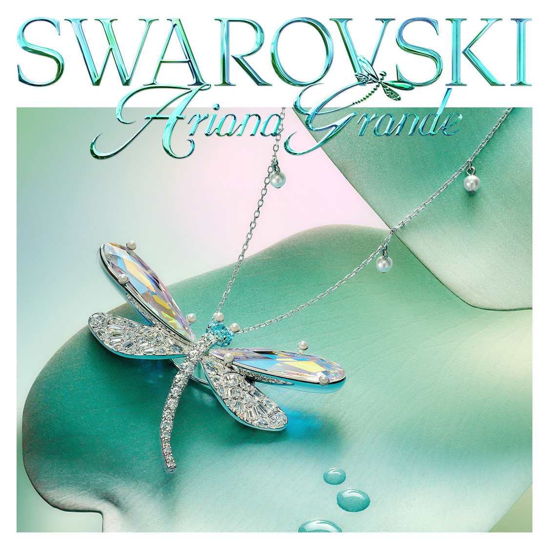 Ariana Grande x Swarovski pendant and brooch
