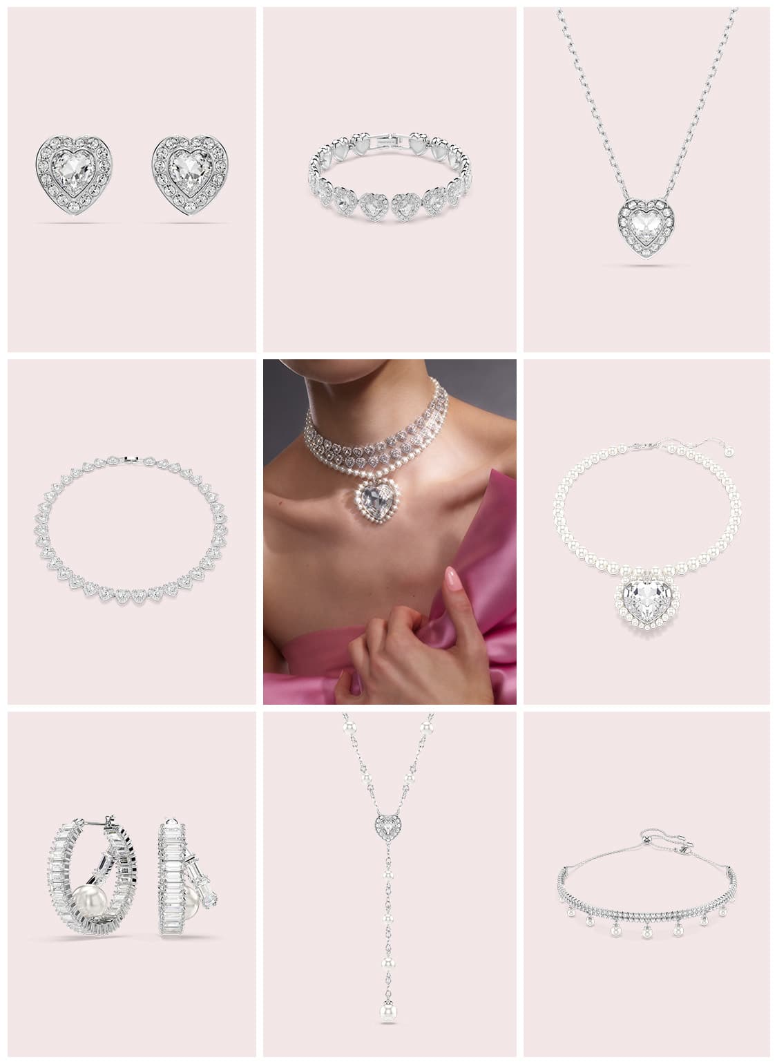 Pieces from the first Ariana Grande x Swarovski Capsule collection