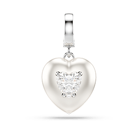 Přívěsek Idyllia, srdce ve stříbrném odstínu