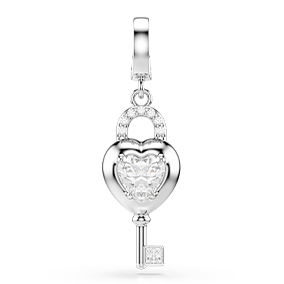 Přívěsek Idyllia, klíč ve stříbrném odstínu