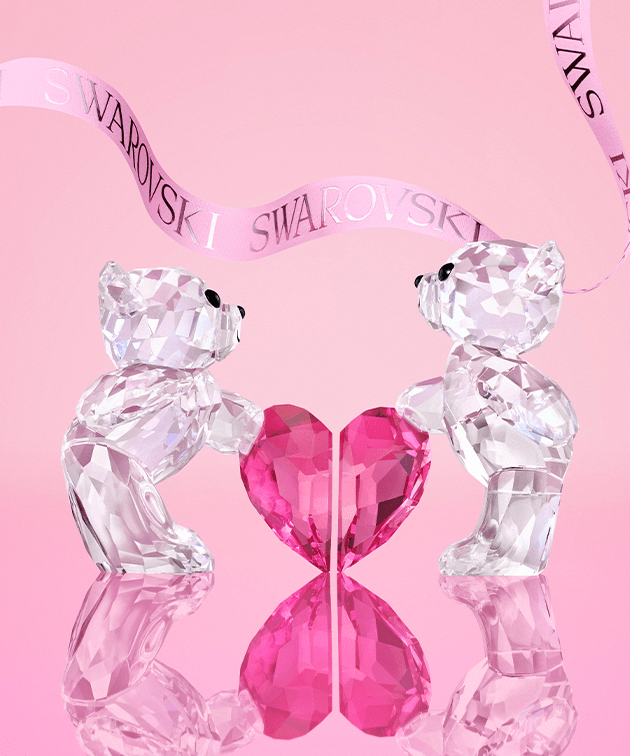 Walentynkowe Misie Kris na różowym tle