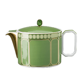 Signum teapot, Porcelain, Large, Green