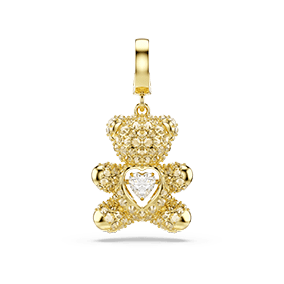 Idyllia charm, Mixed cuts, Teddy, Gold tone, Gold-tone plated
