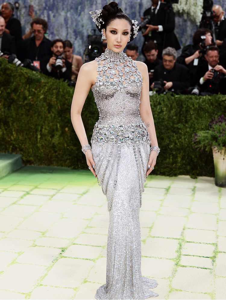 EJAE on the Met red carpet