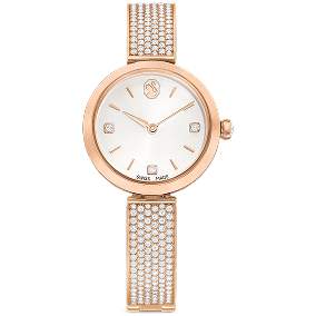 Zegarek Illumina, Swiss Made, Metalowa bransoleta, W odcieniu różowego złota, Powłoka w odcieniu różowego złota