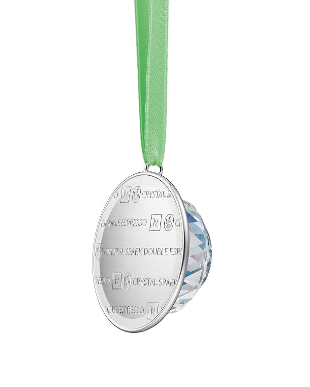 Nespresso x Swarovski Świąteczna ozdoba z kryształu, Kapsułka Vertuo