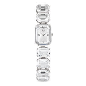Millenia Watch, Octagon cut bracelet, White, Stainless steel