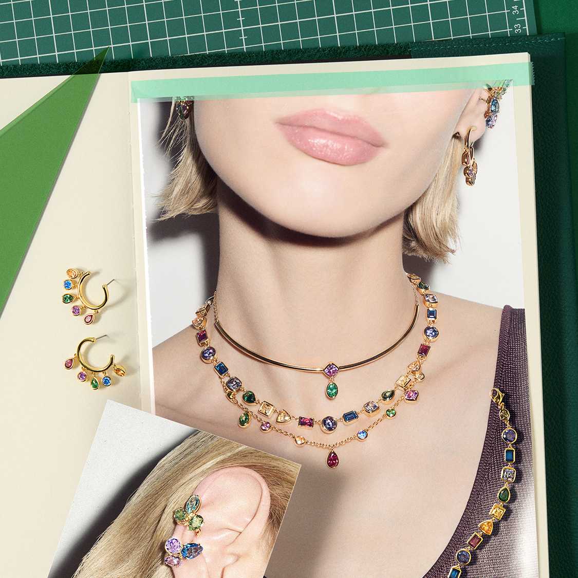 Modelka w biżuterii Swarovski Imber
